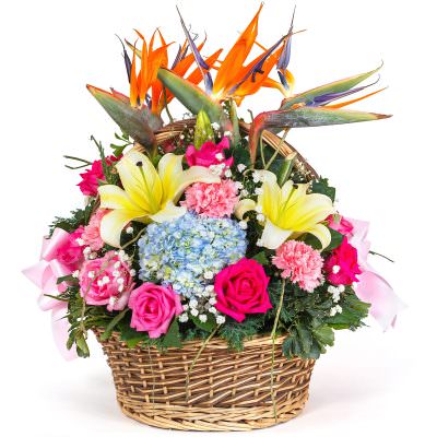 Корзина с цветами «Небесная гармония»