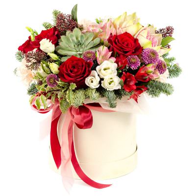 Цветы в коробке «Лучи Солнца»